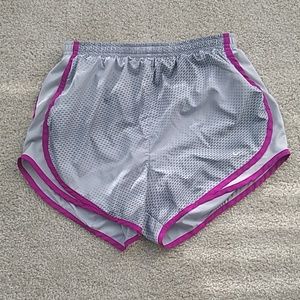 Nike Tempo Running Shorts, grey/purple, small